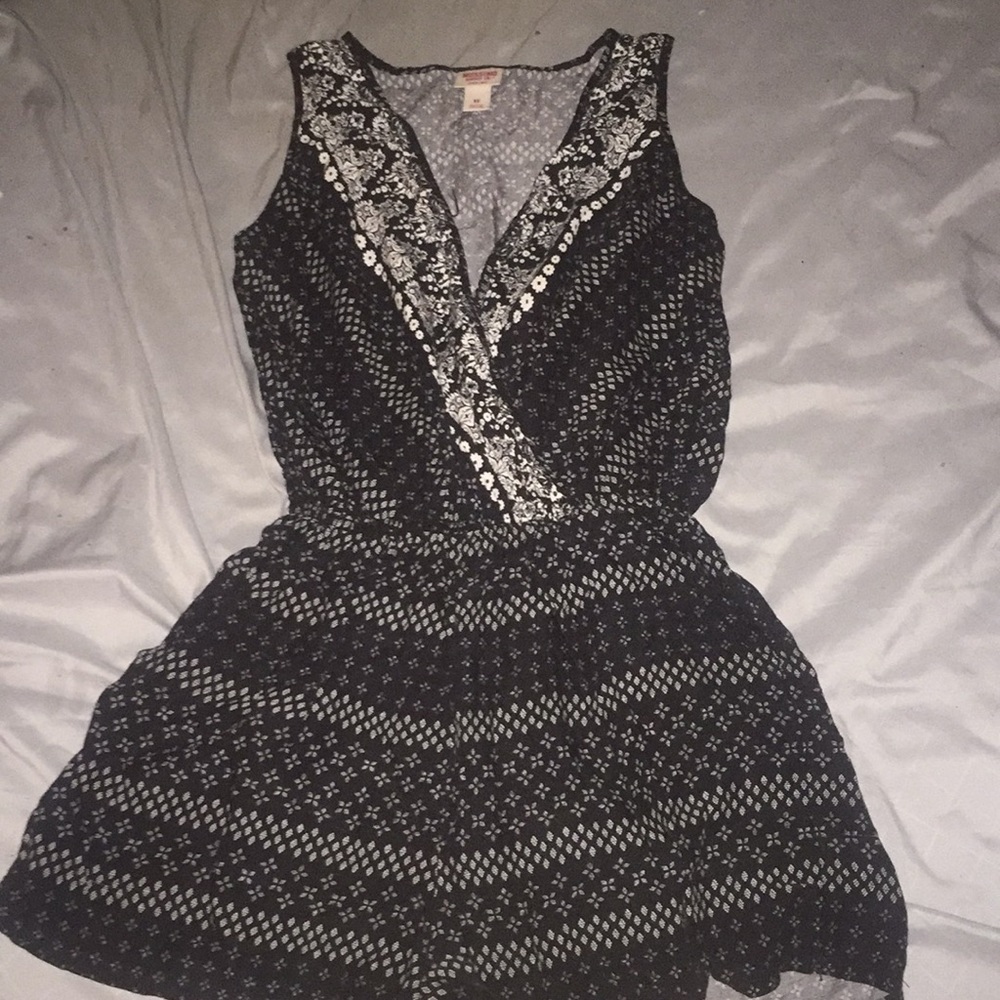 Black and white romper